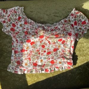 Off the Shoulder Floral Top